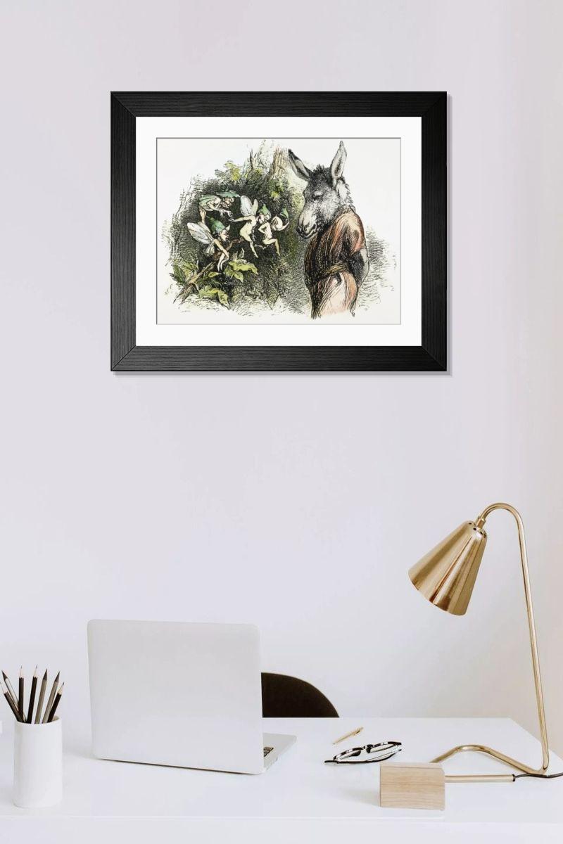 Shown hanging in a room: Modern 14"x12" (36x31cm)