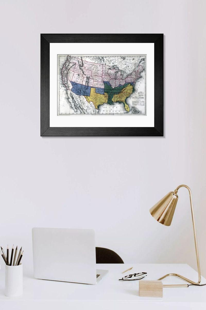 Shown hanging in a room: Modern 14"x12" (36x31cm)