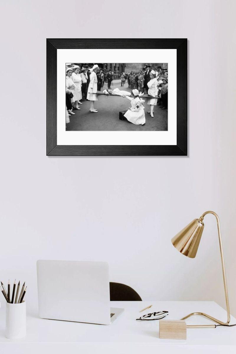 Shown hanging in a room: Modern 14"x12" (36x31cm)