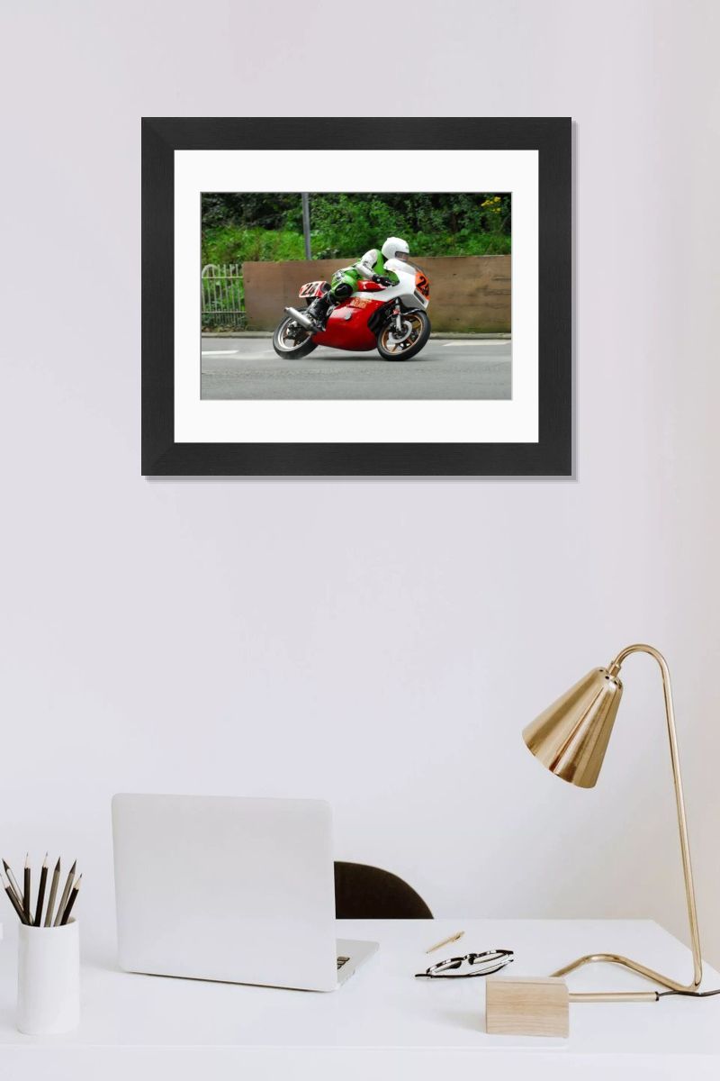 David Crussell Kawasaki 2012 Classic Superbike MGP Print. Art