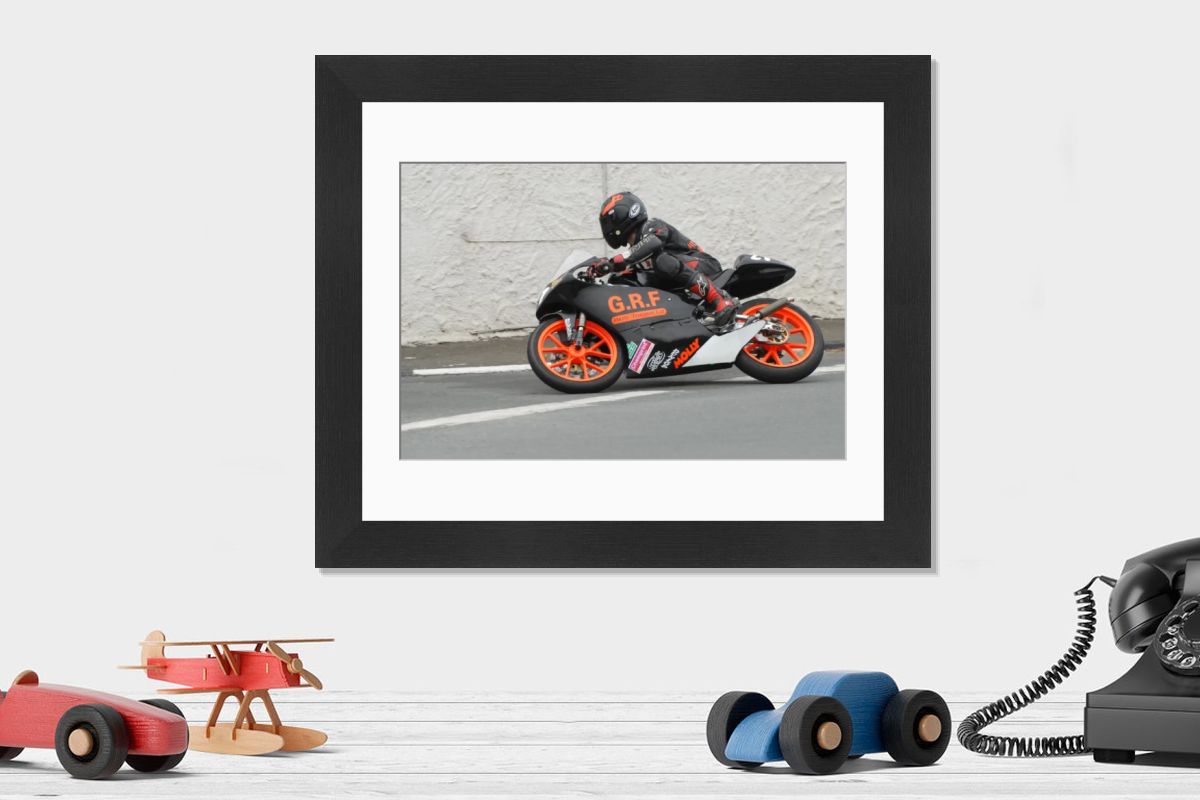 Jon Vincent (Honda) 2009 Post TT Print. Art Prints, Posters