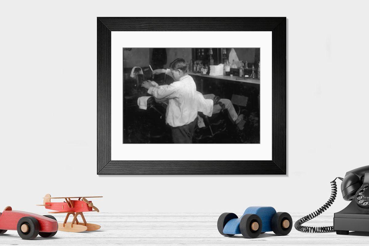 Shown hanging in a room: Modern 14"x12" (36x31cm)
