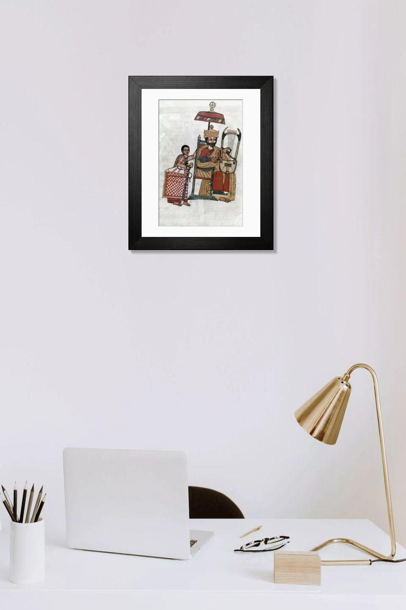 Shown hanging in a room: Modern 14"x12" (36x31cm)