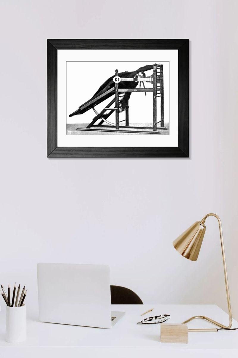 Shown hanging in a room: Modern 14"x12" (36x31cm)