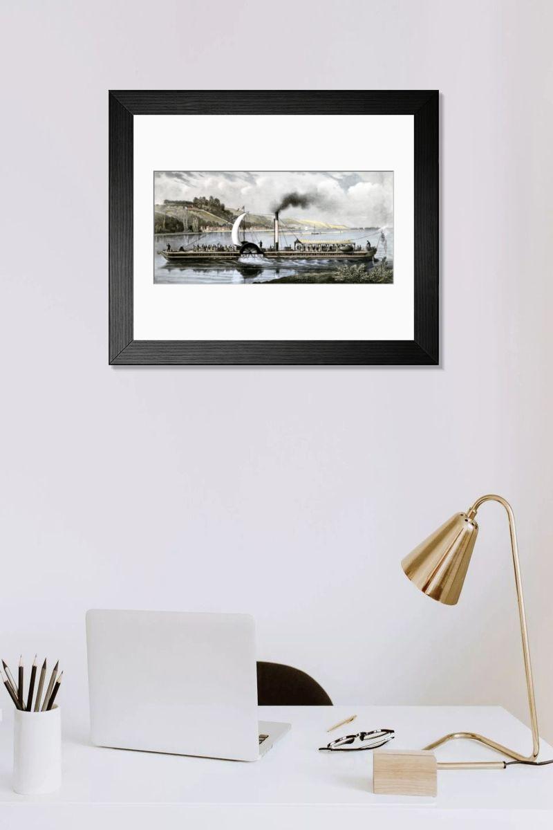 Shown hanging in a room: Modern 14"x12" (36x31cm)
