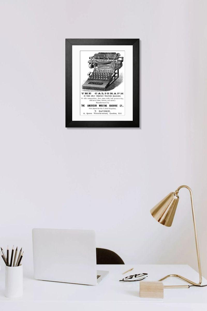 Shown hanging in a room: Modern 14"x12" (36x31cm)