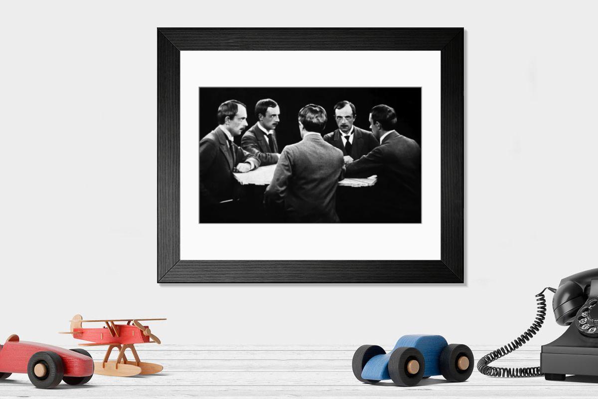 Shown hanging in a room: Modern 14"x12" (36x31cm)