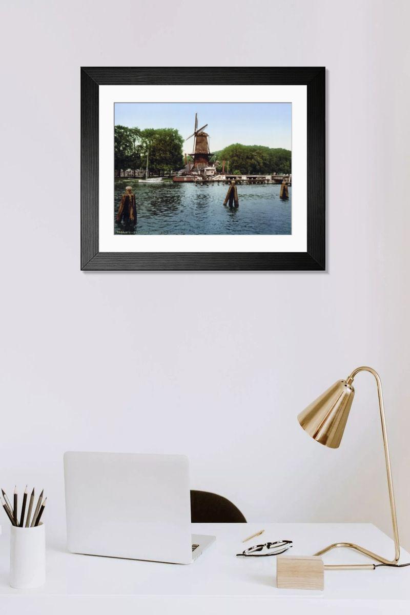 Shown hanging in a room: Modern 14"x12" (36x31cm)