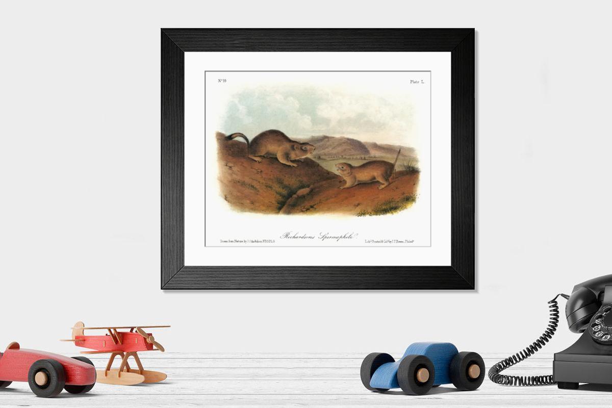 Shown hanging in a room: Modern 14"x12" (36x31cm)