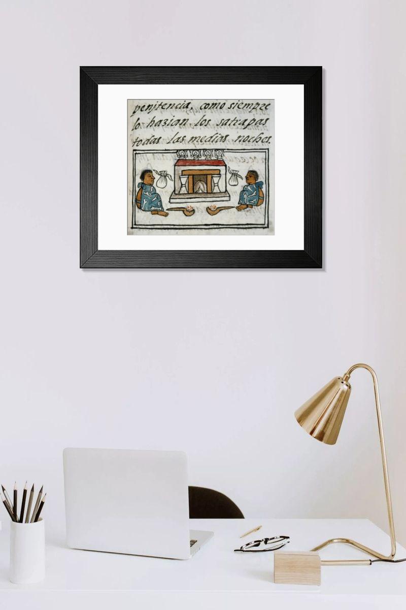 Shown hanging in a room: Modern 14"x12" (36x31cm)