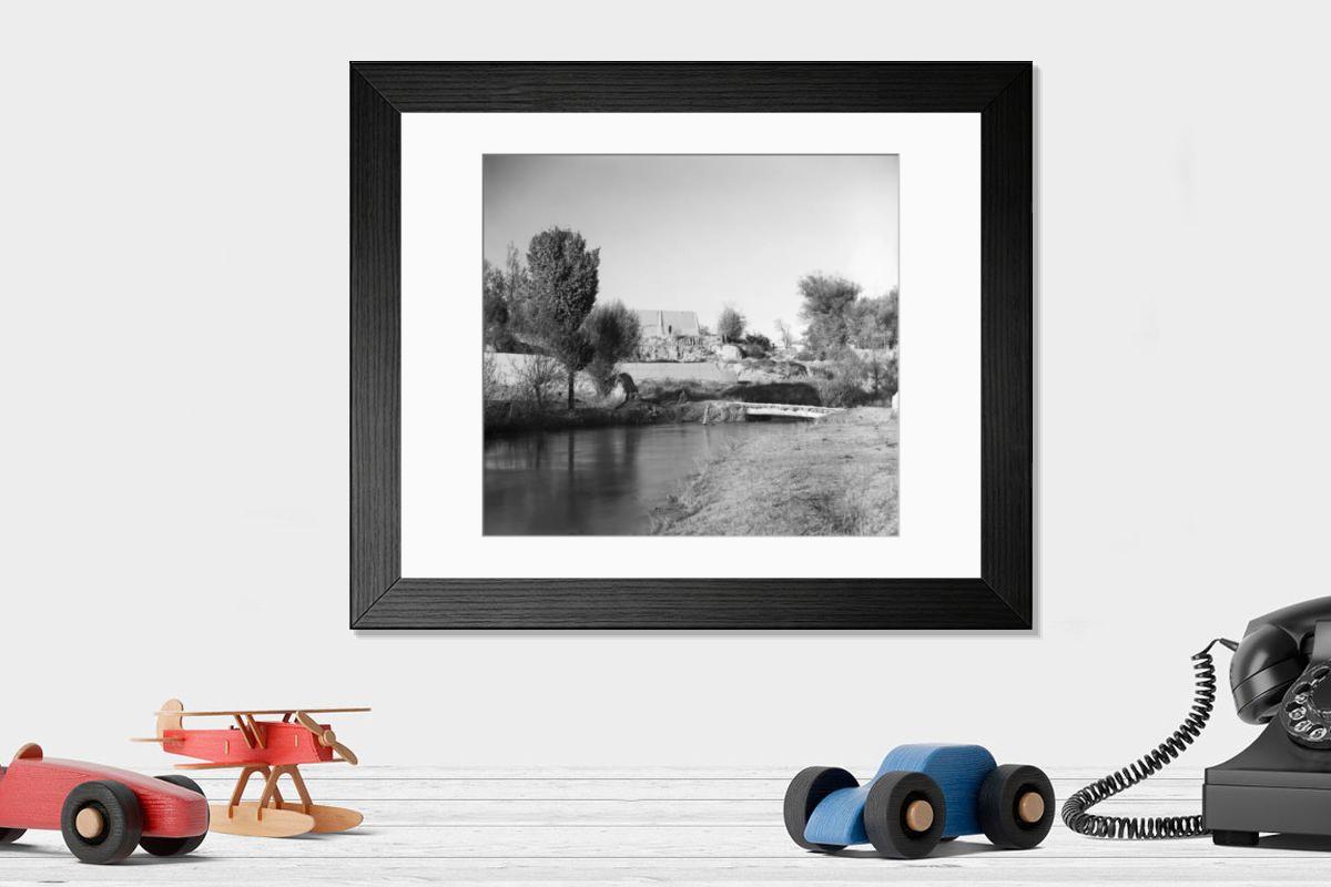 Shown hanging in a room: Modern 14"x12" (36x31cm)
