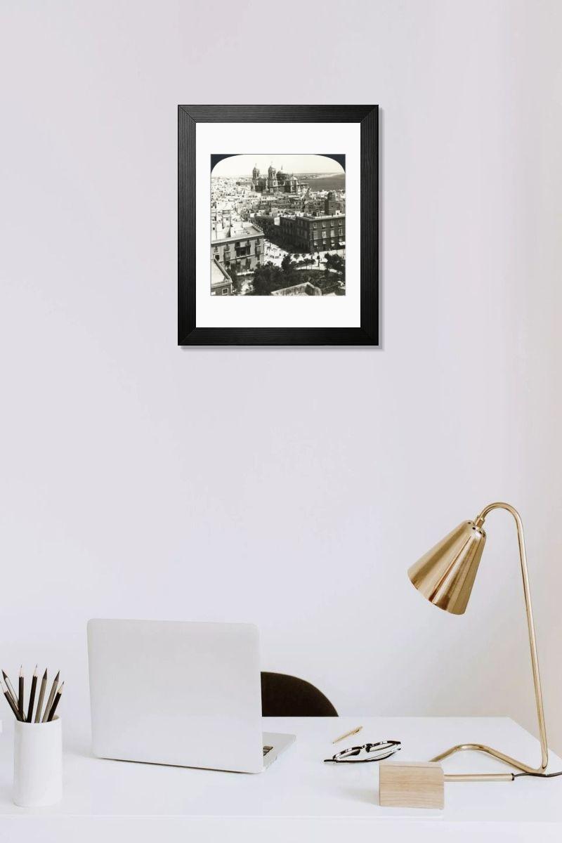 Shown hanging in a room: Modern 14"x12" (36x31cm)