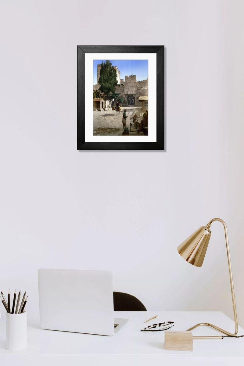 Shown hanging in a room: Modern 14"x12" (36x31cm)
