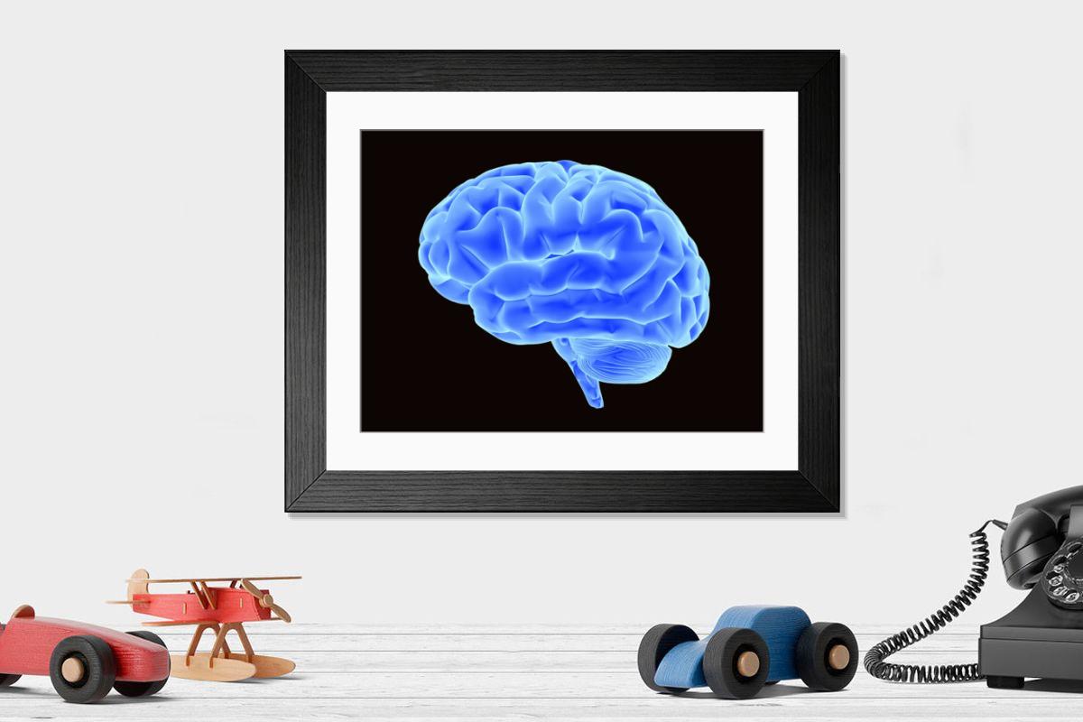 Shown hanging in a room: Modern 14"x12" (36x31cm)
