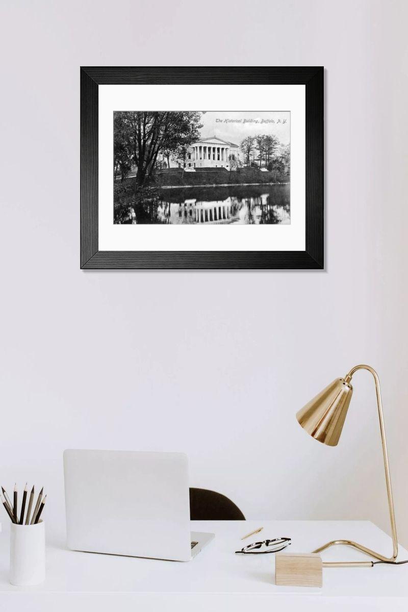 Shown hanging in a room: Modern 14"x12" (36x31cm)