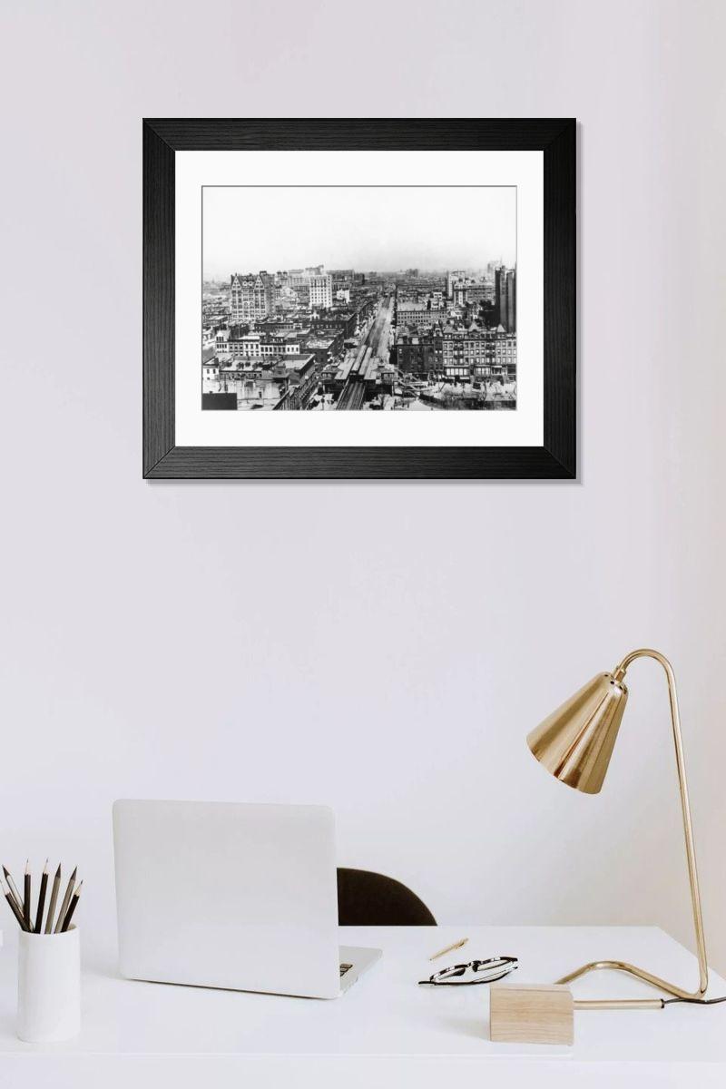 Shown hanging in a room: Modern 14"x12" (36x31cm)
