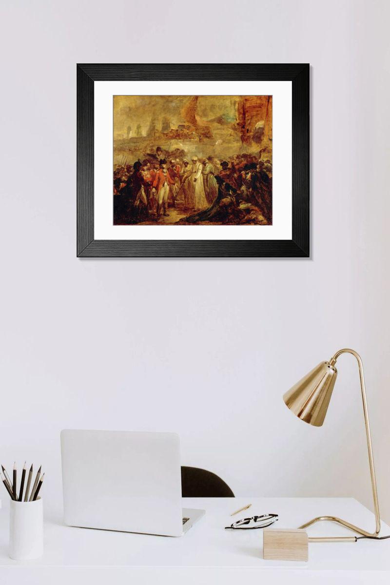 Shown hanging in a room: Modern 14"x12" (36x31cm)