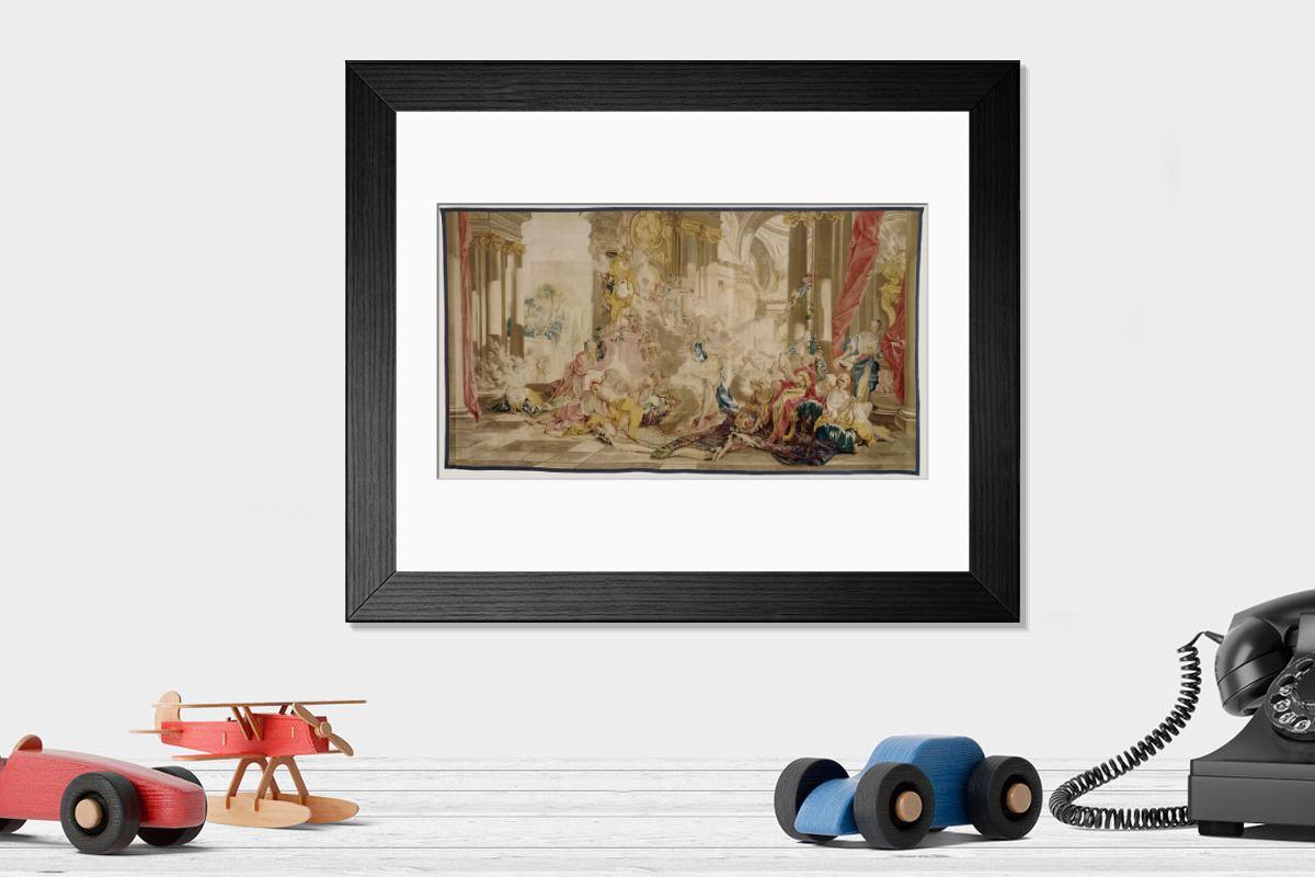 Shown hanging in a room: Modern 14"x12" (36x31cm)