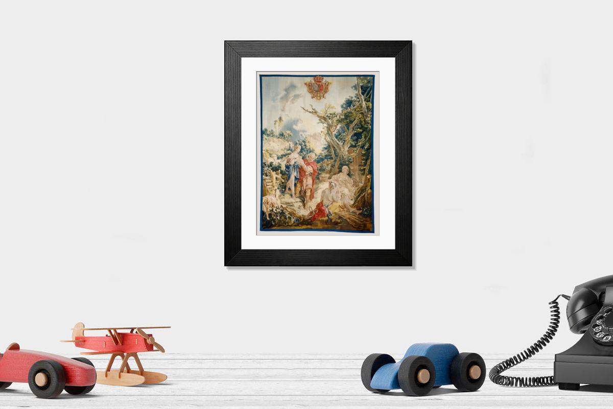 Shown hanging in a room: Modern 14"x12" (36x31cm)