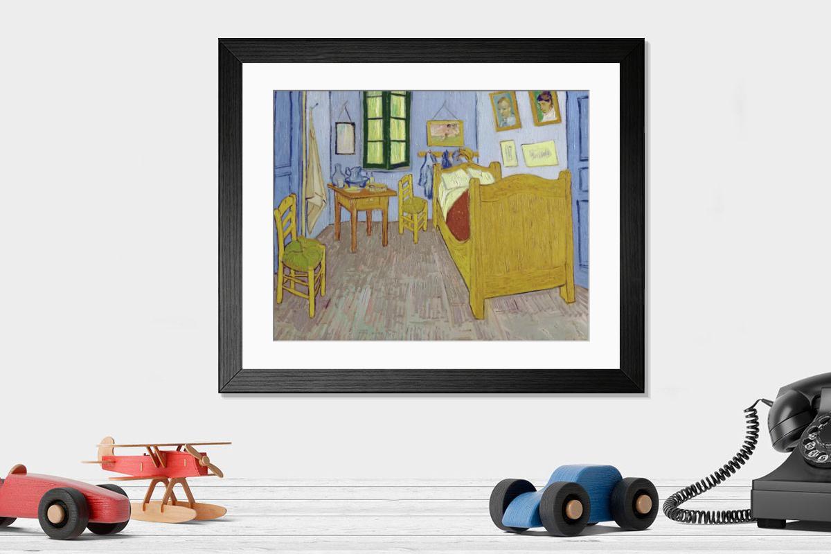 Shown hanging in a room: Modern 14"x12" (36x31cm)