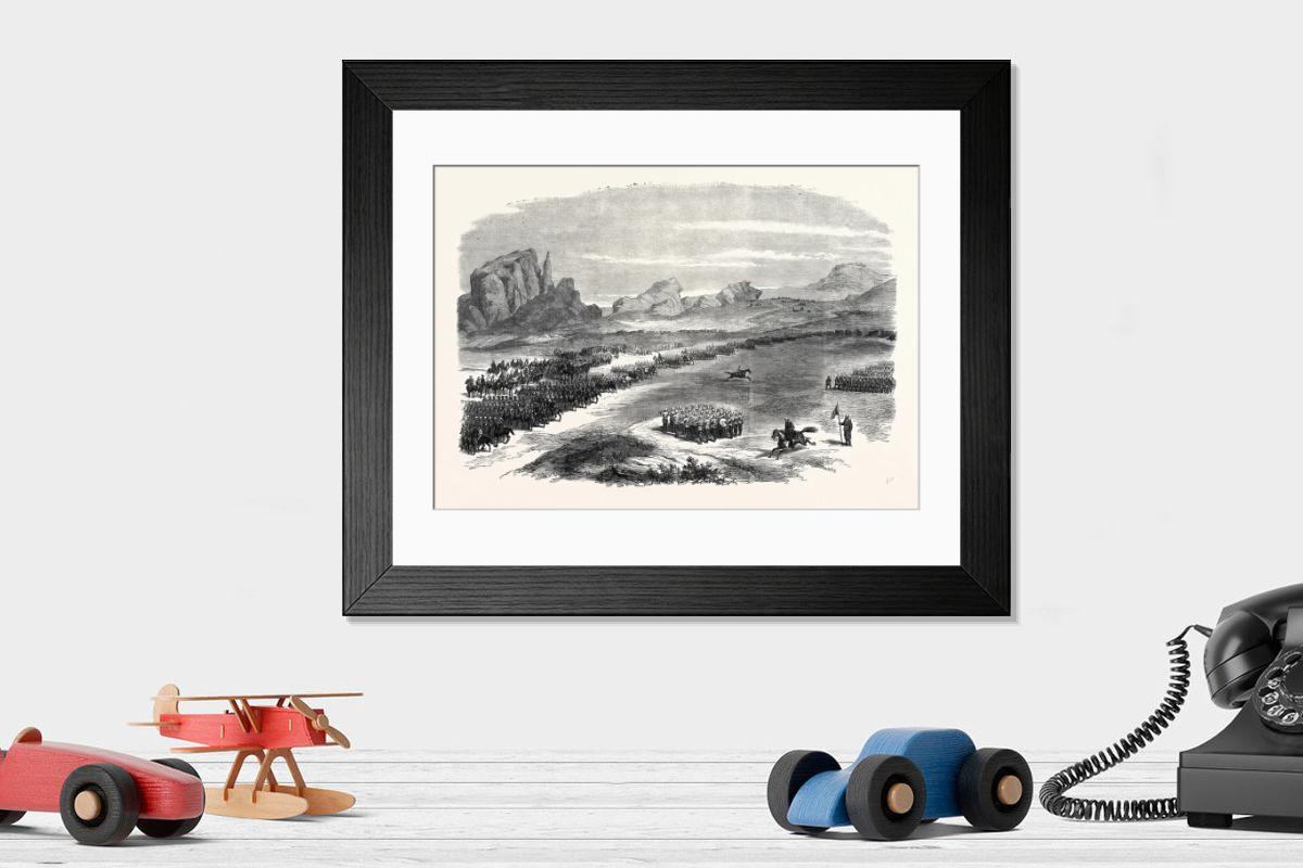 Shown hanging in a room: Modern 14"x12" (36x31cm)