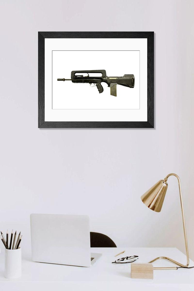 Shown hanging in a room: Modern 14"x12" (36x31cm)