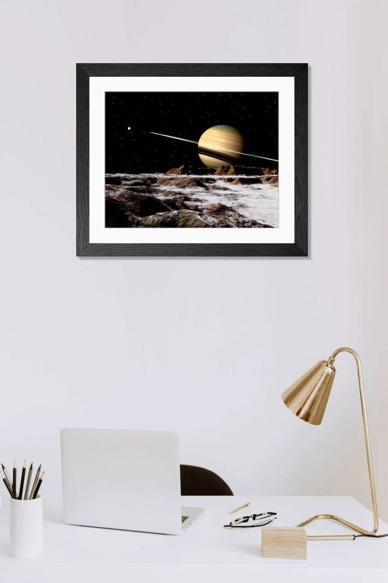 Shown hanging in a room: Modern 14"x12" (36x31cm)