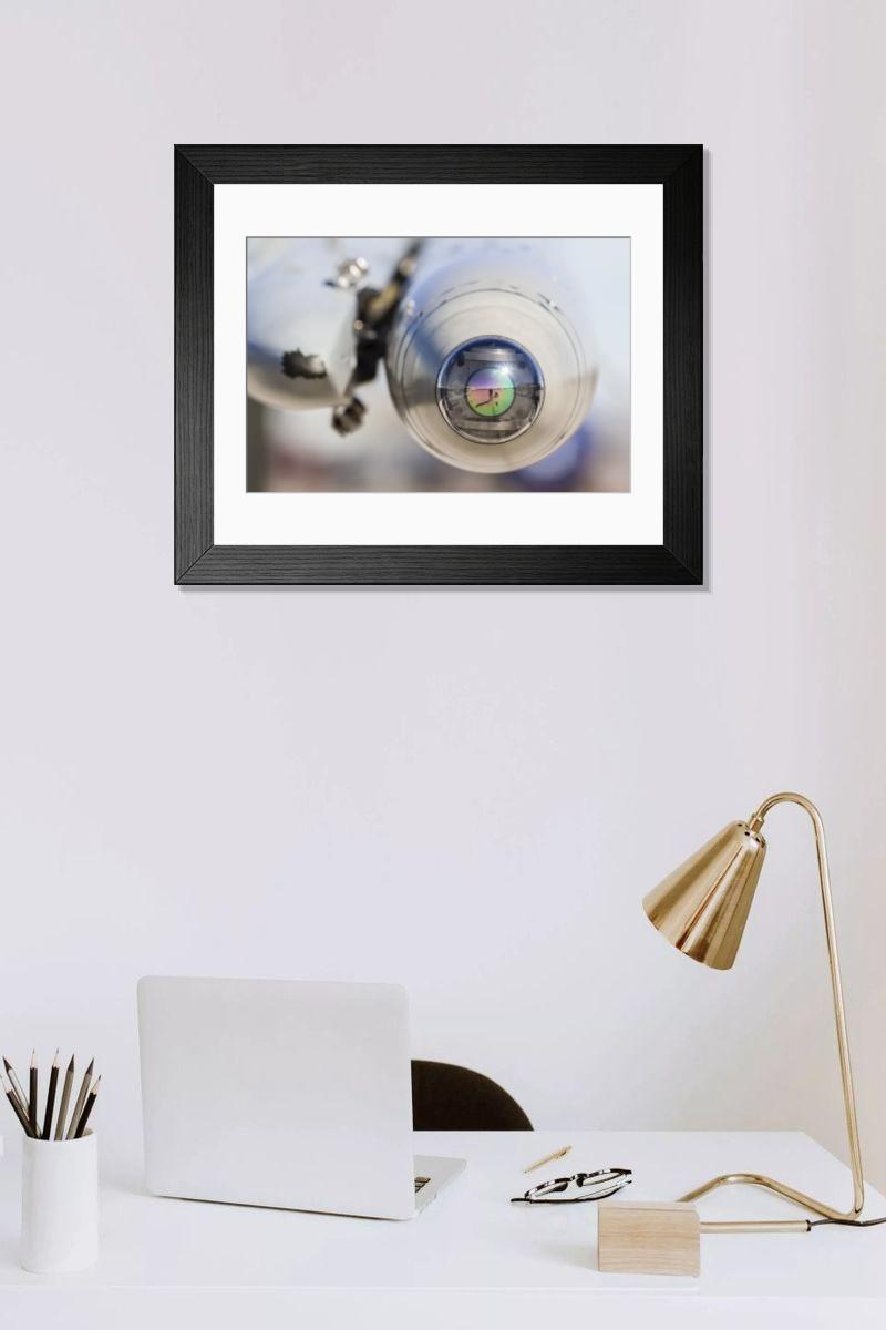 Shown hanging in a room: Modern 14"x12" (36x31cm)