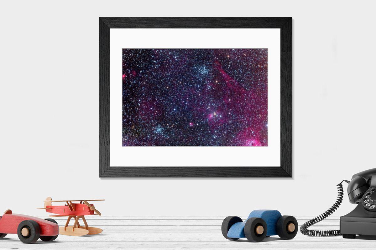 Shown hanging in a room: Modern 14"x12" (36x31cm)