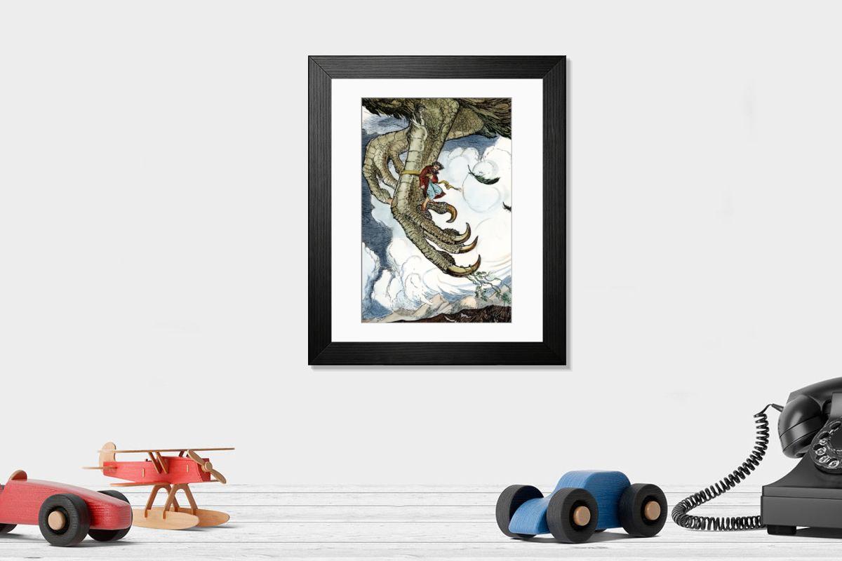 Shown hanging in a room: Modern 14"x12" (36x31cm)