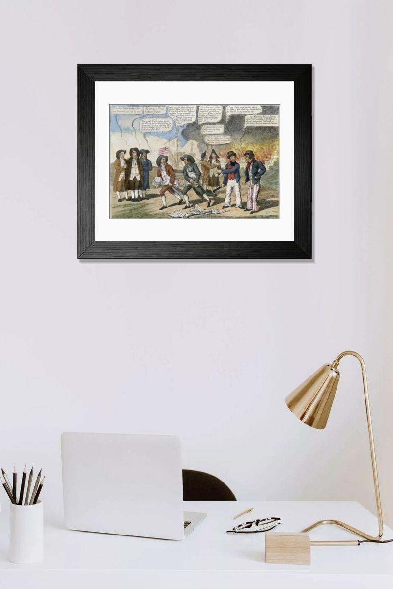 Shown hanging in a room: Modern 14"x12" (36x31cm)