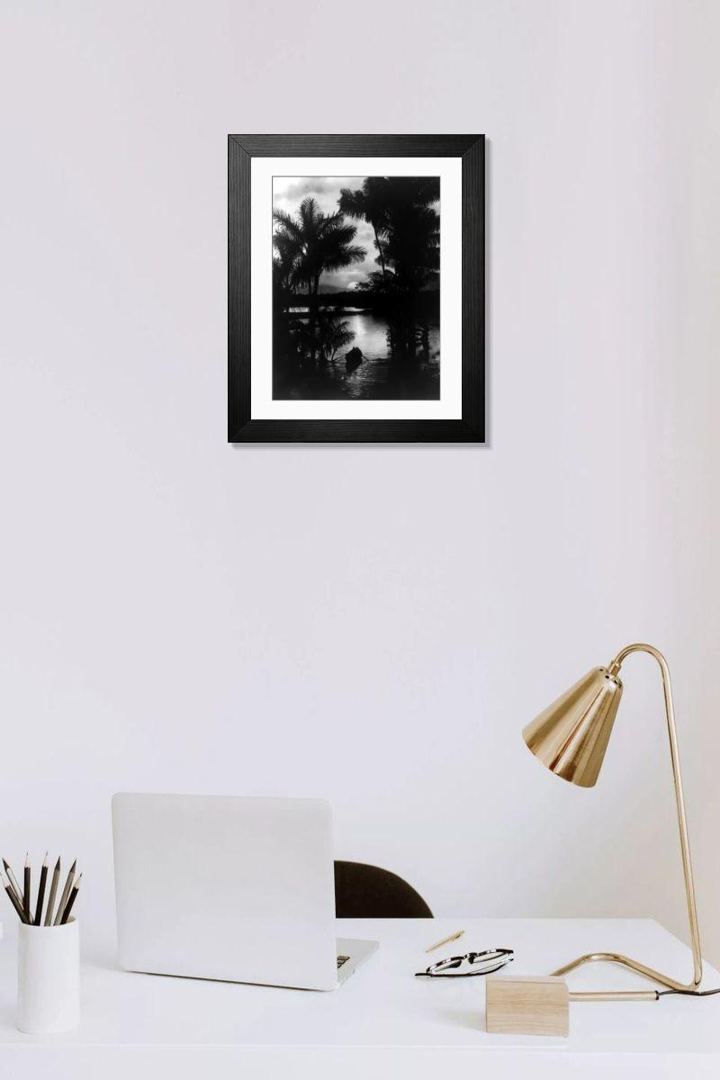 Shown hanging in a room: Modern 14"x12" (36x31cm)