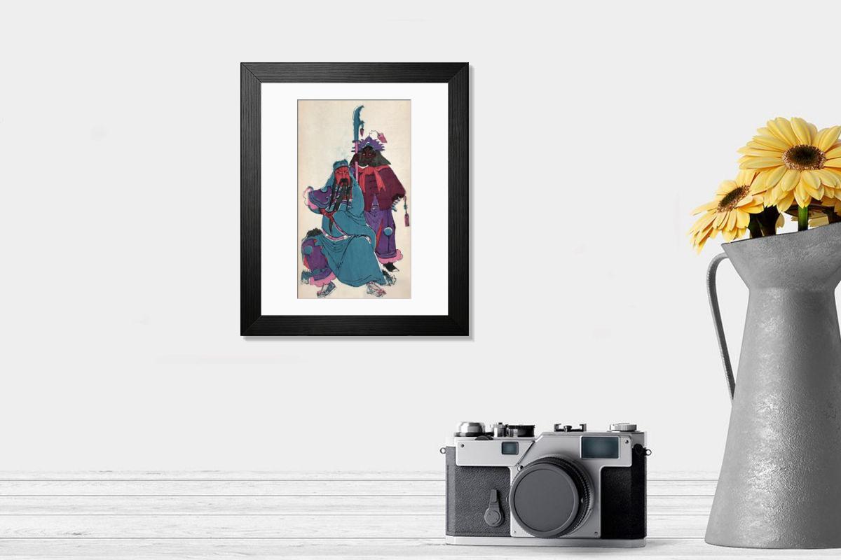 Shown hanging in a room: Modern 14"x12" (36x31cm)
