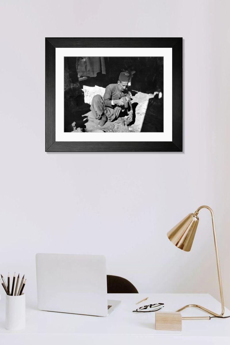Shown hanging in a room: Modern 14"x12" (36x31cm)