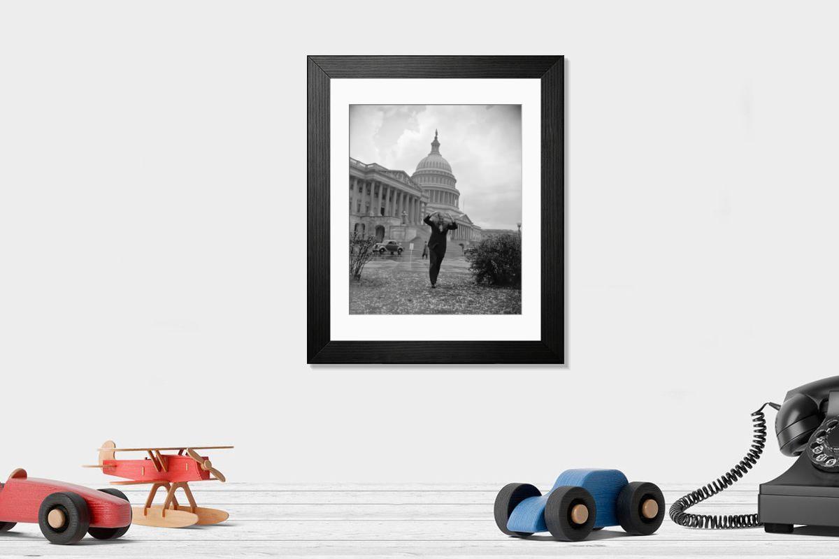 Shown hanging in a room: Modern 14"x12" (36x31cm)
