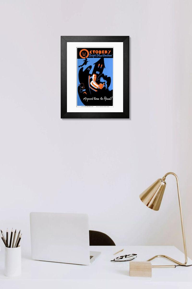 Shown hanging in a room: Modern 14"x12" (36x31cm)
