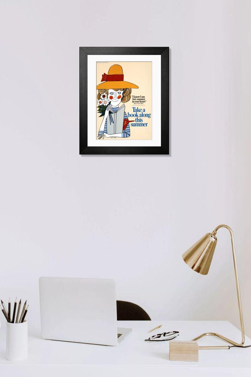 Shown hanging in a room: Modern 14"x12" (36x31cm)