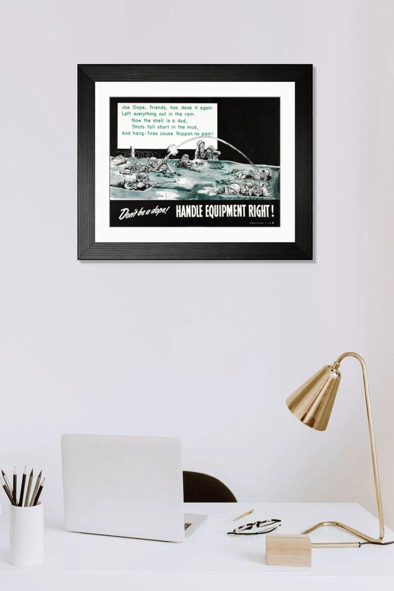 Shown hanging in a room: Modern 14"x12" (36x31cm)