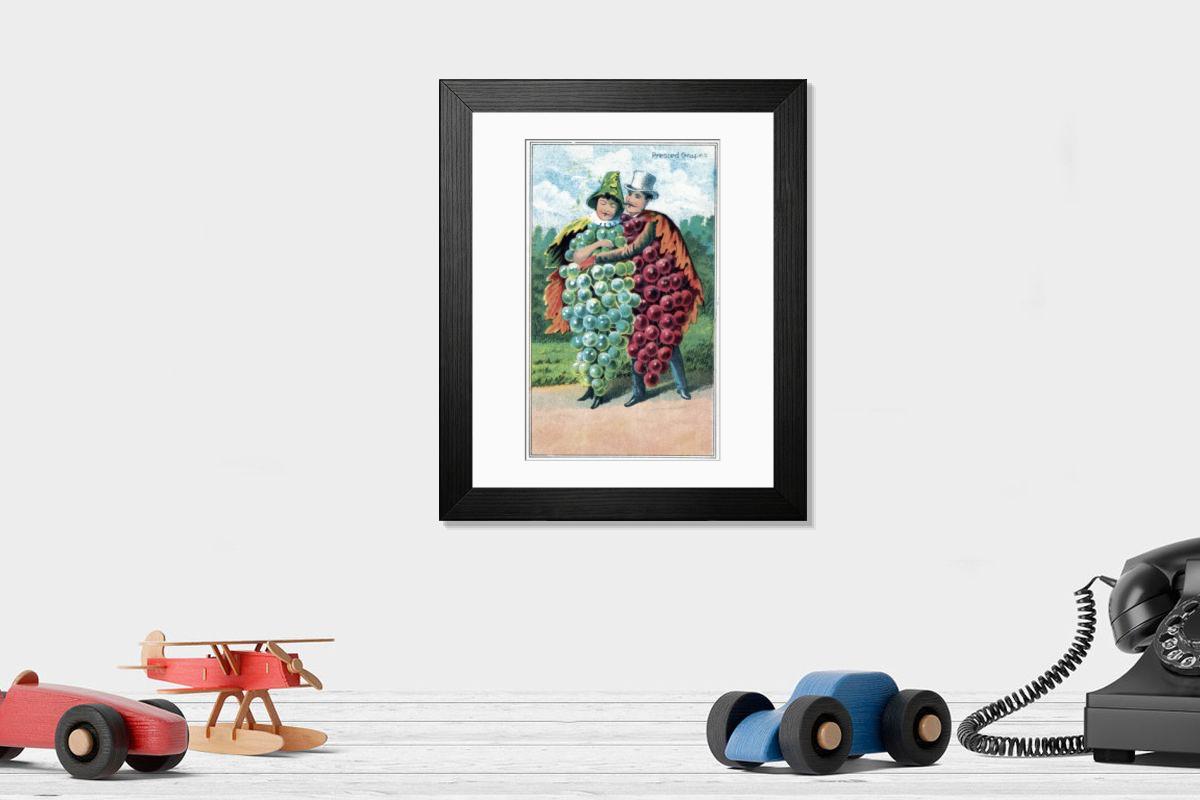 Shown hanging in a room: Modern 14"x12" (36x31cm)