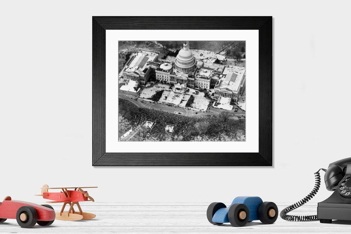 Shown hanging in a room: Modern 14"x12" (36x31cm)
