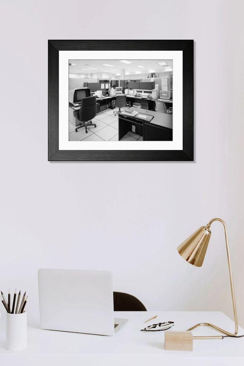 Shown hanging in a room: Modern 14"x12" (36x31cm)