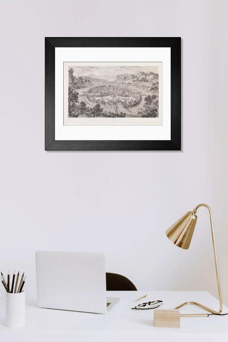 Shown hanging in a room: Modern 14"x12" (36x31cm)