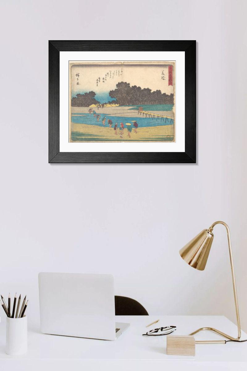 Shown hanging in a room: Modern 14"x12" (36x31cm)