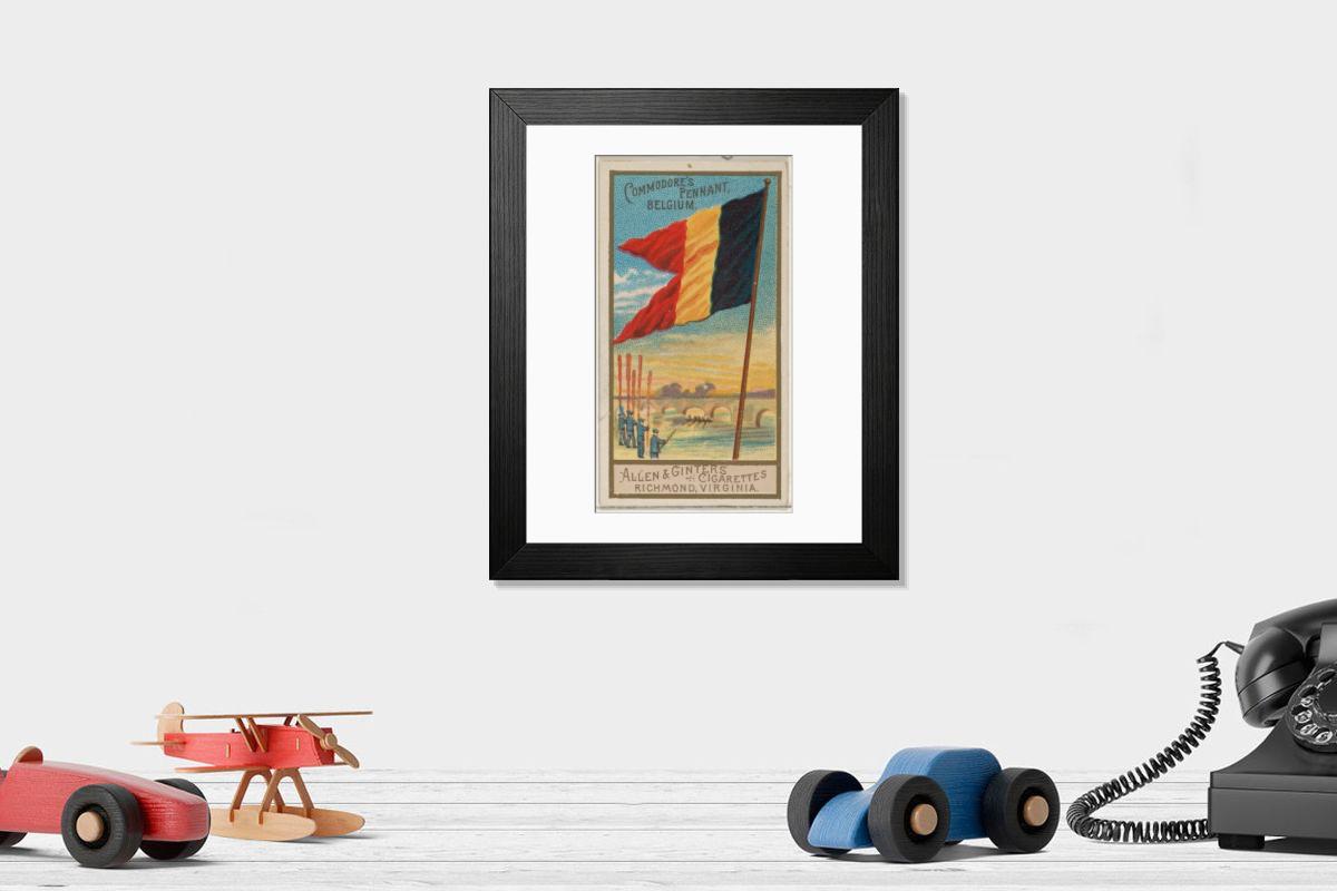 Shown hanging in a room: Modern 14"x12" (36x31cm)
