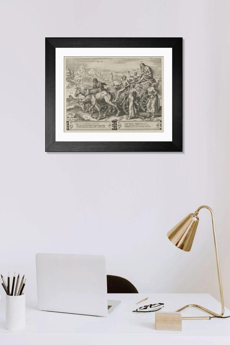 Shown hanging in a room: Modern 14"x12" (36x31cm)