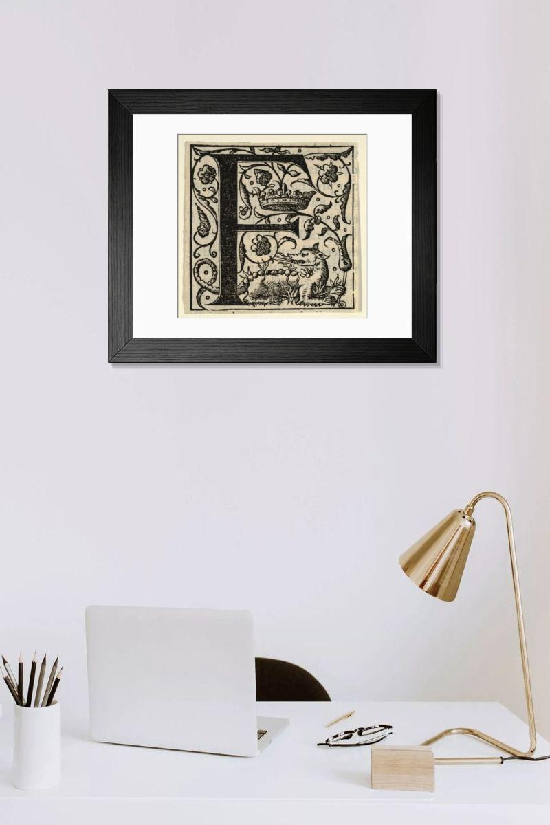 Shown hanging in a room: Modern 14"x12" (36x31cm)