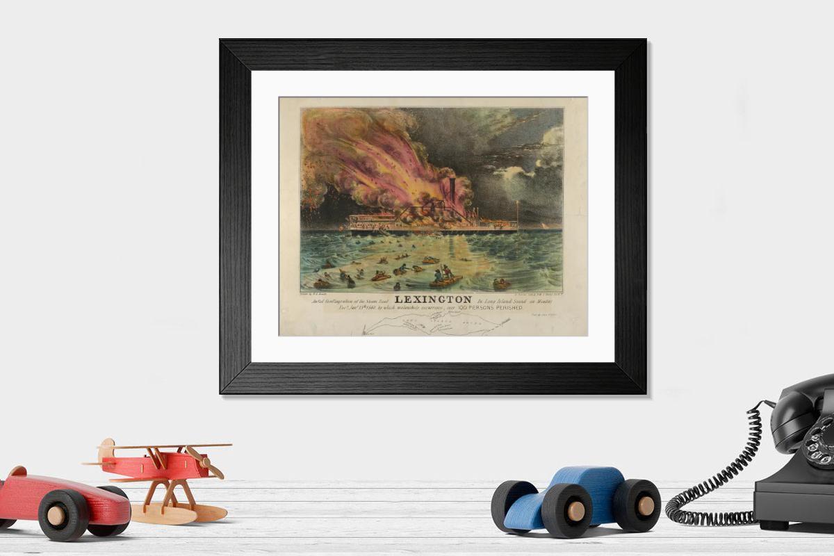 Shown hanging in a room: Modern 14"x12" (36x31cm)