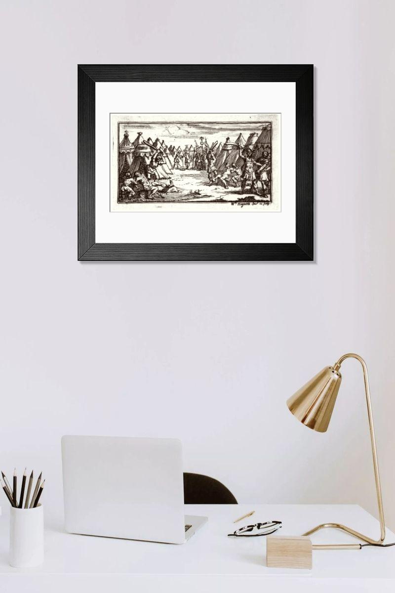 Shown hanging in a room: Modern 14"x12" (36x31cm)