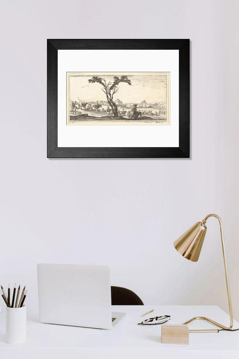 Shown hanging in a room: Modern 14"x12" (36x31cm)