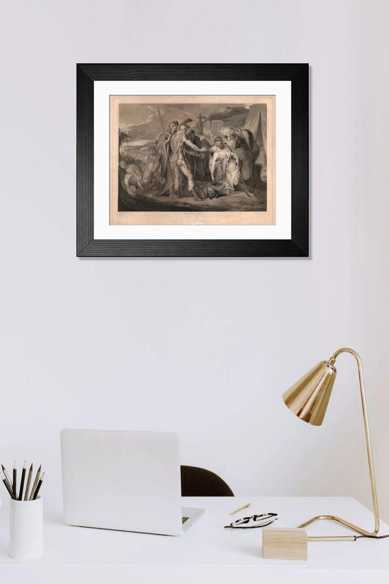 Shown hanging in a room: Modern 14"x12" (36x31cm)